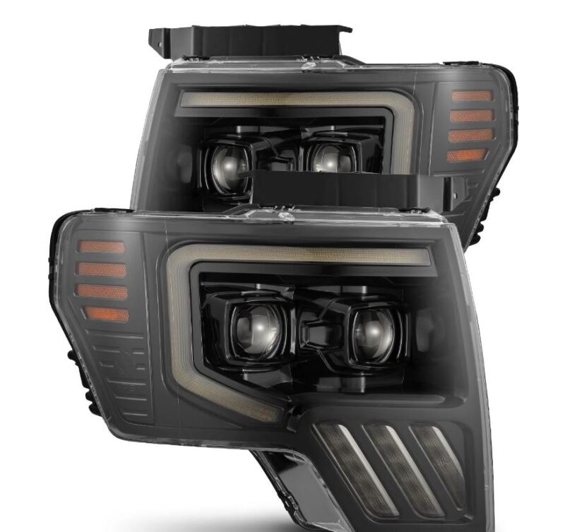 AlphaRex PRO-Series Projector Headlights - Black for 09-14 Ford F-150