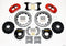 Wilwood Narrow Superlite 4R Rear P-Brk Kit 12.88in Drilled Red Chevy 12 Bolt w/ C-Clips