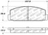 StopTech Performance 89-95 Mazda RX7 / 03-05 Mazda 6 Rear Brake Pads