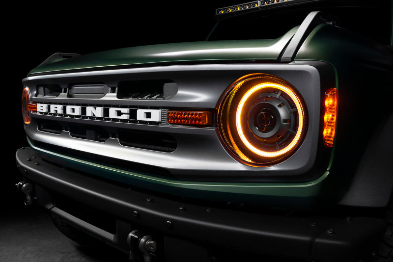 ORACLE Lighting Oculus Amber/White Switchback Bi-LED Projector Headlights for 2021+ Ford Bronco 5886-023