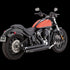 Vance & Hines HD Softail 18-22 Bigshts Staggered Black PCX Full System Exhaust