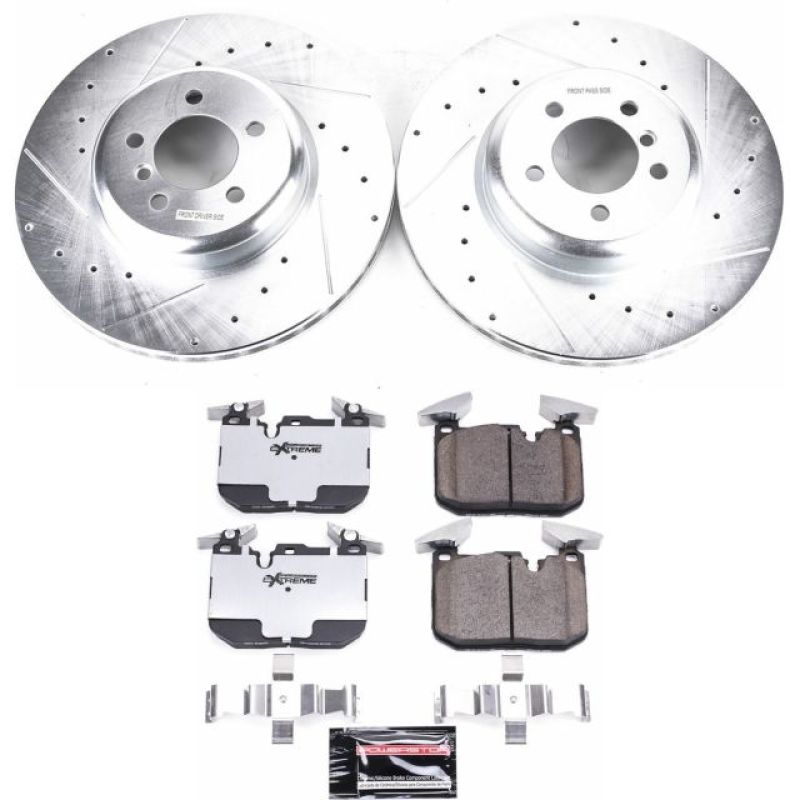 Power Stop 12-15 BMW 335i Front Z26 Street Warrior Brake Kit