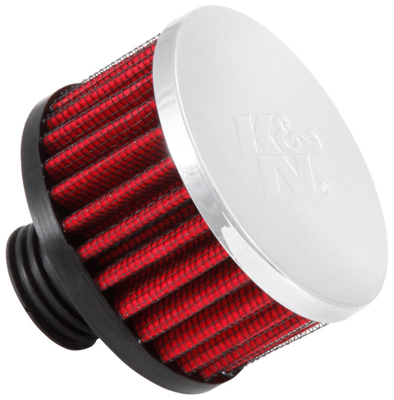 K&N Crankcase Vent/ Breather Air Filter .5"Flange ID x 3"OD x 3.25"H Rubber Base 62-1495