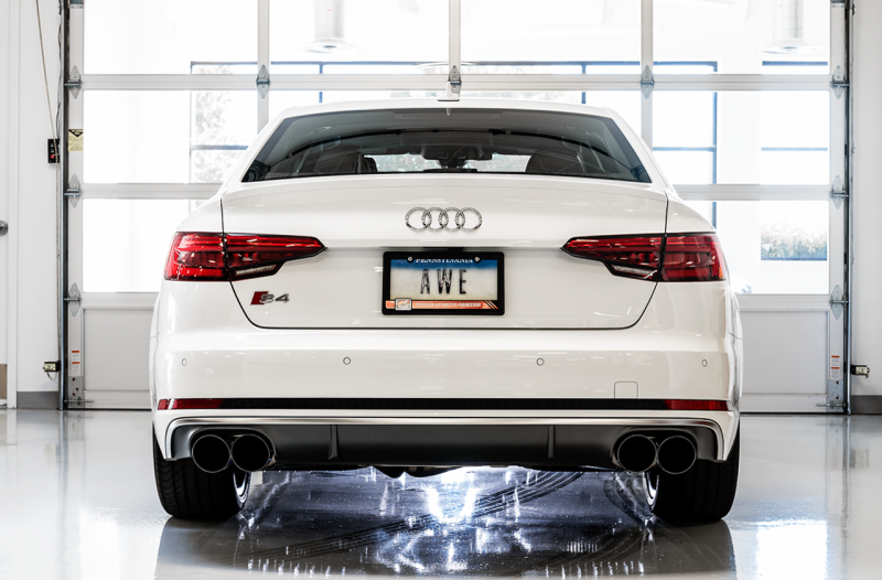 AWE Tuning Non-Resonated SwitchPath Exhaust (Black 102mm Tips) for Audi B9 S5 Sportback 3025-43046