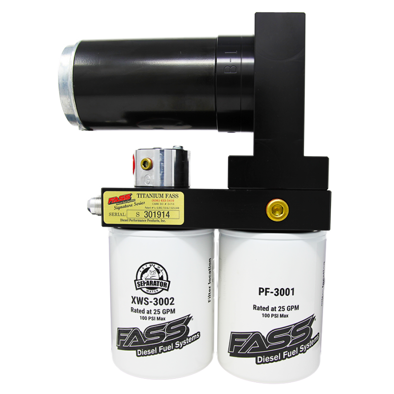 FASS 01-16 GM 2500/3500 Duramax 250gph/8-10psi Titanium Fuel Air Separation System TS C10 250G