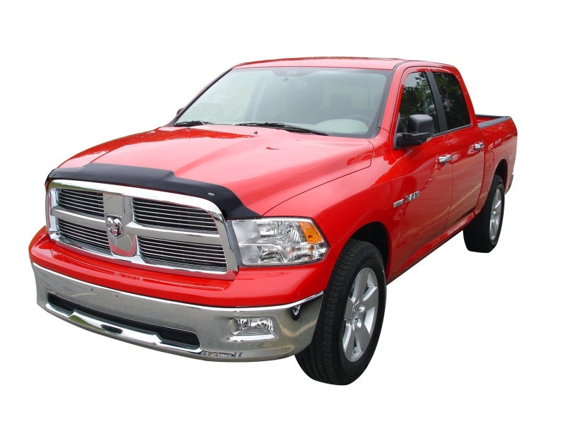 AVS 09-18 Dodge RAM 1500 (Excl. Sport/Rebel Models) Aeroskin Low Profile Acrylic Hood Shield - Smoke