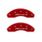 MGP 4 Caliper Covers Engraved Front Accord Engraved Rear Accord Red finish silver ch