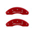 MGP 4 Caliper Covers Engraved Front Accord Engraved Rear Accord Red finish silver ch