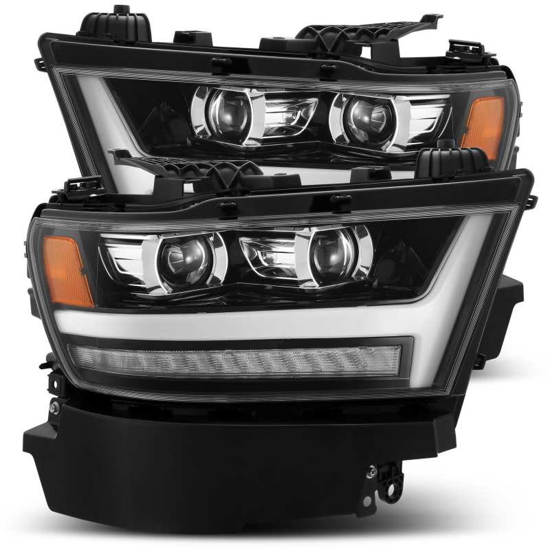 AlphaRex PRO-Series Projector Headlights Plank Style Jet Black for 19-20 Ram 1500HD 880513