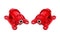 BMR 98-02 Chevrolet Camaro Motor Mount Kit (Steel) w/ Poly Bushings - Red