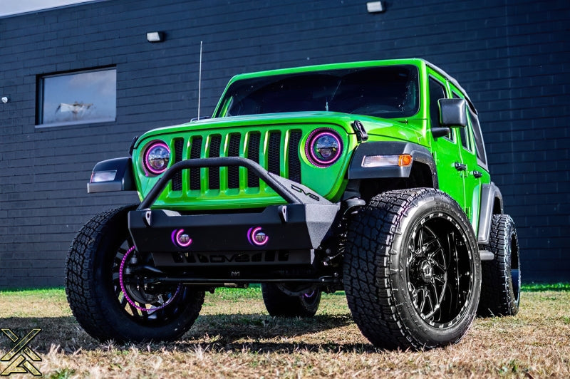 ORACLE Lighting High Powered LED Headlights 7in (Black Bezel) - ColorSHIFT w/No Controller 5769-334