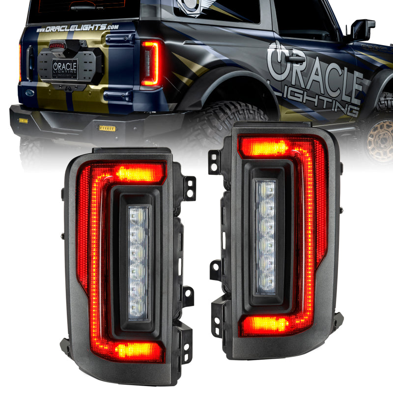 ORACLE Lighting Flush Style Tinted LED Taillights for 21-23 Ford Bronco 5892-504-T