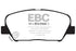 EBC 09+ Hyundai Genesis Coupe 2.0 Turbo Redstuff Front Brake Pads