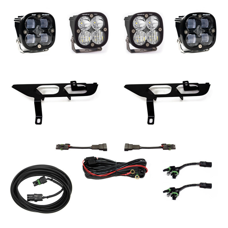 Baja Designs Ford Squadron SAE/Pro Clear Fog Pocket Light Kit - Ford 2021-22 F-150 w/o DRL 447699