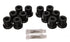 Energy Suspension 81-89 Toyota FJ40/FJ60 Landcruiser 2/4WD Blk Front & Rear Leaf Spring Bushing Set