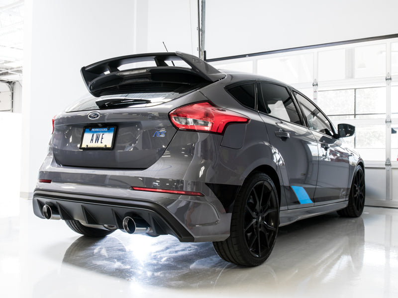 AWE Tuning SwitchPath Cat-back Exhaust - Diamond Black Tips for Ford Focus RS 3025-33024