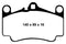 EBC 03-05 Porsche 911 (996) (Cast Iron Rotor only) 3.6 Carrera 4S Yellowstuff Front Brake Pads