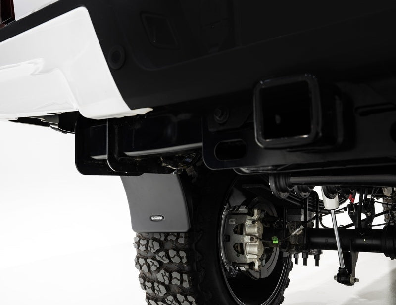 Bushwacker 17-20 Ford F-250/F-350 Trail Armor Rear Mud Flaps (Fits Pocket Style Flares)