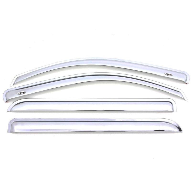 AVS 12-16 Honda CR-V Ventvisor Outside Mount Front & Rear Window Deflectors 4pc - Chrome