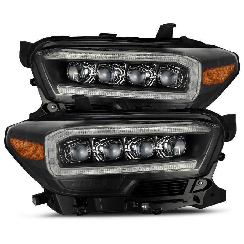 AlphaRex NOVA LED Projector Headlights Plank Style Black Light for 16-20 Toyota Tacoma 880707