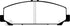 EBC 06-07 Infiniti QX56 5.6 (Akebono) Greenstuff Front Brake Pads