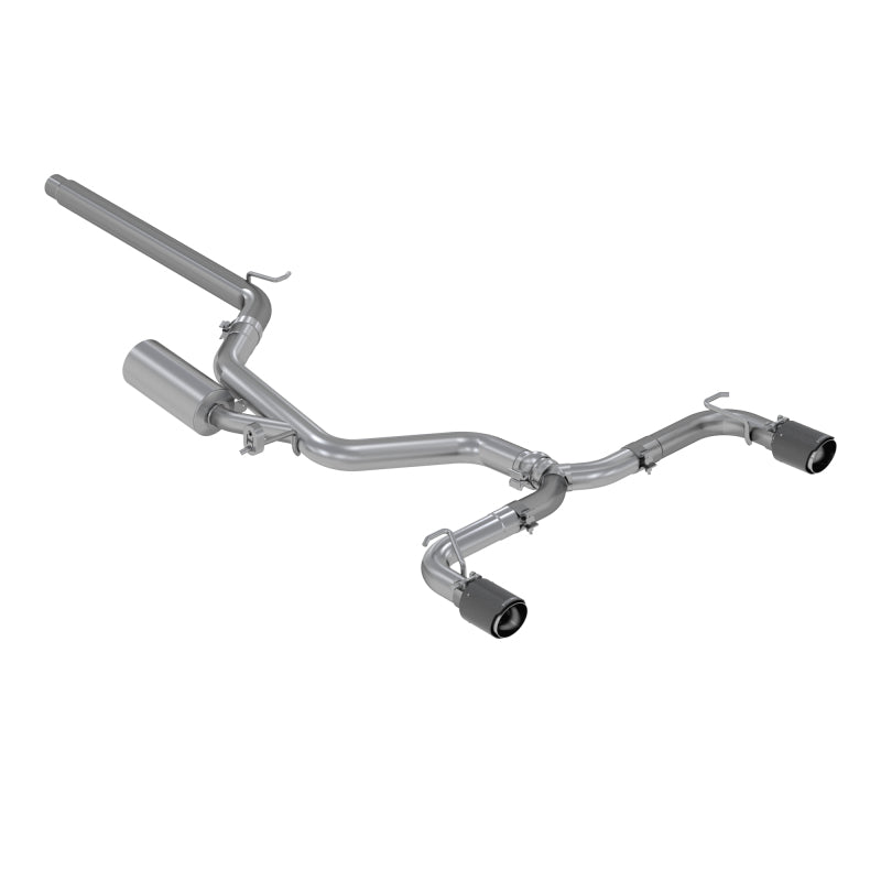 MBRP 3" T304 Cat Back Exhaust, 15-17 VW 2.0L Turbo Golf GTI MK7 w/ Dual Split Rear Exit S46063CF