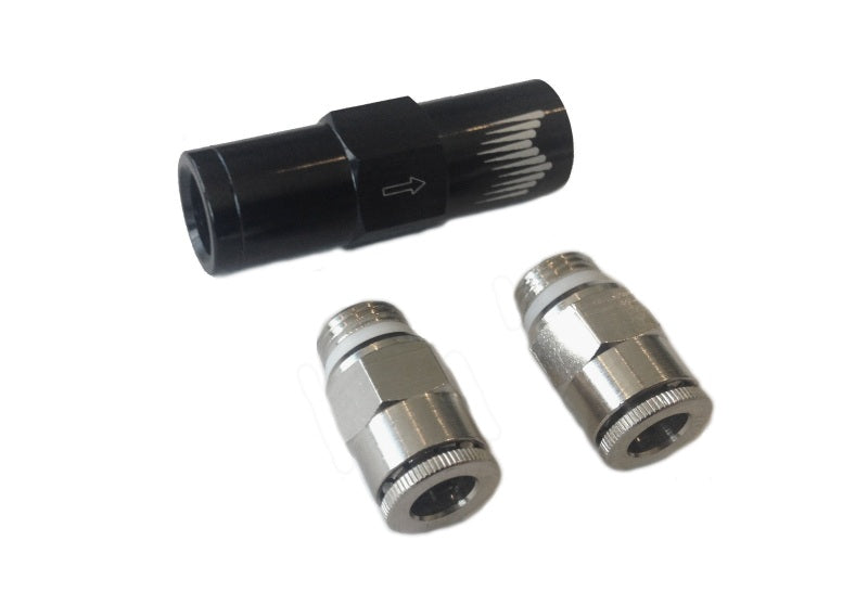 Snow Performance High Flow Water Check Valve Quick-Connect Fittings (For 1/4in. Tubing)