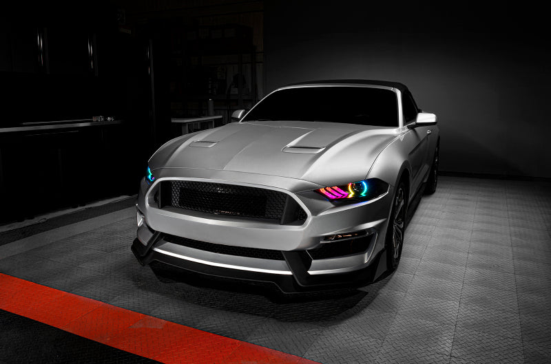 Oracle Lighting Dynamic ColorSHIFT LED Headlights - Black Series for 18-23 Ford Mustang 8204-332