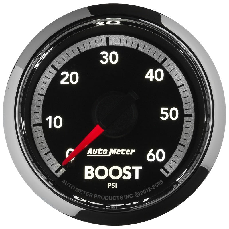 Autometer Factory Match Analog Boost Gauge Gen4 Dodge Factory Match 52.4mm Mechanical 0-60 PSI 8508