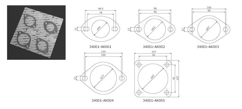 HKS Performance Gasket Kit 75mm (2pcs) 34001-AK004