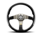 Momo Tuner Steering Wheel 350 mm - Black Leather/Red Stitch/Black Spokes