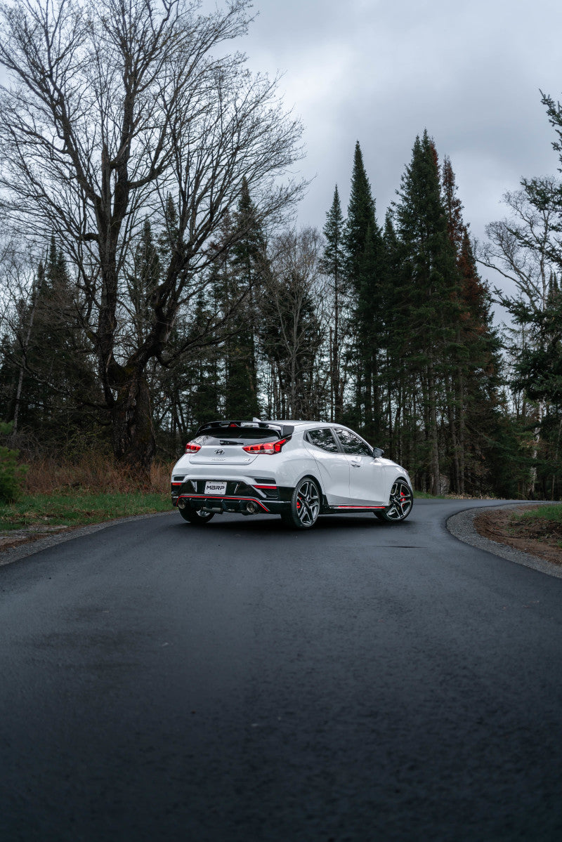 MBRP 3" Cat Back Dual Rear Exit 2019+ Hyundai Veloster N 2.0L Turbo w/ Carbon Fiber Tip S47063CF