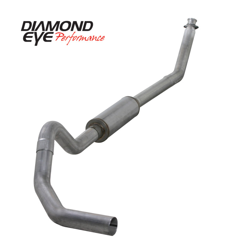 Diamond Eye KIT 4in TB MFLR RPLCMENT PIPE SGL AL: 98.5 - 02 DODGE CUMMINS 5.9L