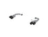 MBRP Exhaust, Dual Rear Exit w/quad Carbon Fiber Tips T304 for 18-21 Ford Mustang GT 5.0L S72113CF