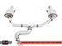 AWE Tuning Touring Edition Exhaust for VW Golf Alltrack /Sportwagen 4Motion Chrome Silver Tips 3015-32098