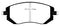EBC 03-05 Subaru Impreza 2.0 Turbo WRX Bluestuff Front Brake Pads