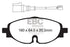 EBC 15-19 Volkswagen GTI (Mk7) Redstuff Front Brake Pads