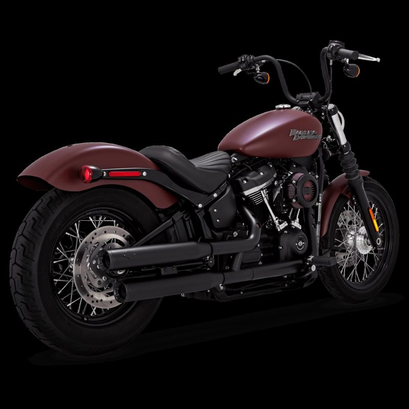 Vance & Hines HD Softail 18-22 Elimin Sos Black PCX Slip-On Exhaust