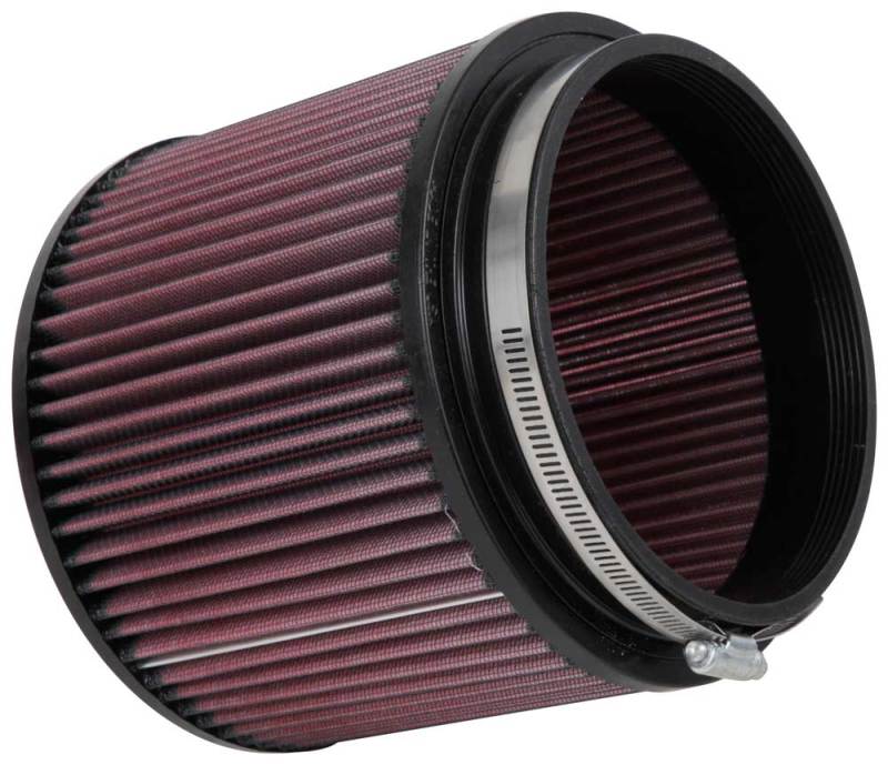 K&N 1-3/4"FLG, 3-1/2"OD, 5"H High-Flow Original Universal Rubber Air Filter Round Straight - RU-0360