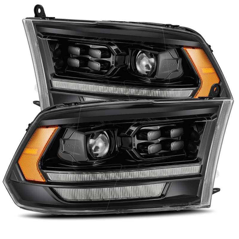 AlphaRex PRO Series Projector Headlights Plank Style Alpha Black for 09-18 Dodge Ram 1500HD 880524