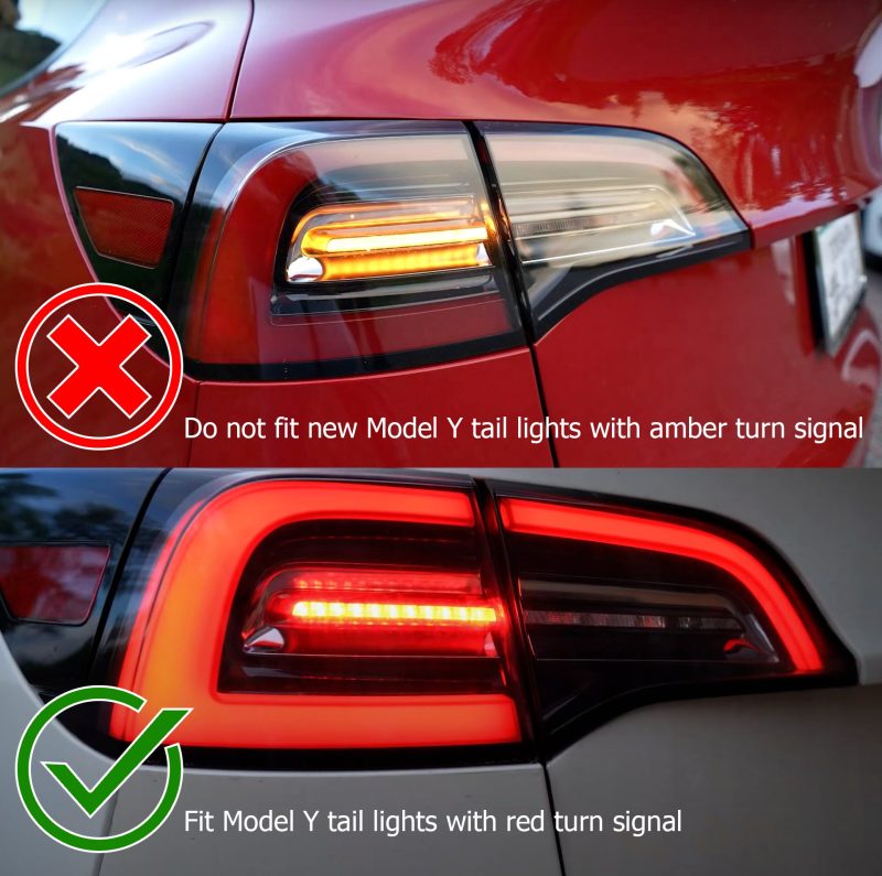 AlphaRex PRO-Series LED Tail Lights Red Smoke for 17-23 Tesla Model 3 / 20-24 Model Y 601020