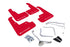 Rally Armor 15-21 Subaru WRX/STI (Sedan ONLY) Red UR Mud Flap w/ White Logo