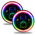 ORACLE Lighting High Powered LED Headlights 7in (Black Bezel) - ColorSHIFT w/No Controller 5769-334
