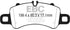 EBC 2016+ Porsche Boxster 718 (Iron Rotors Only) 2.5L Turbo Yellowstuff Front Brake Pads