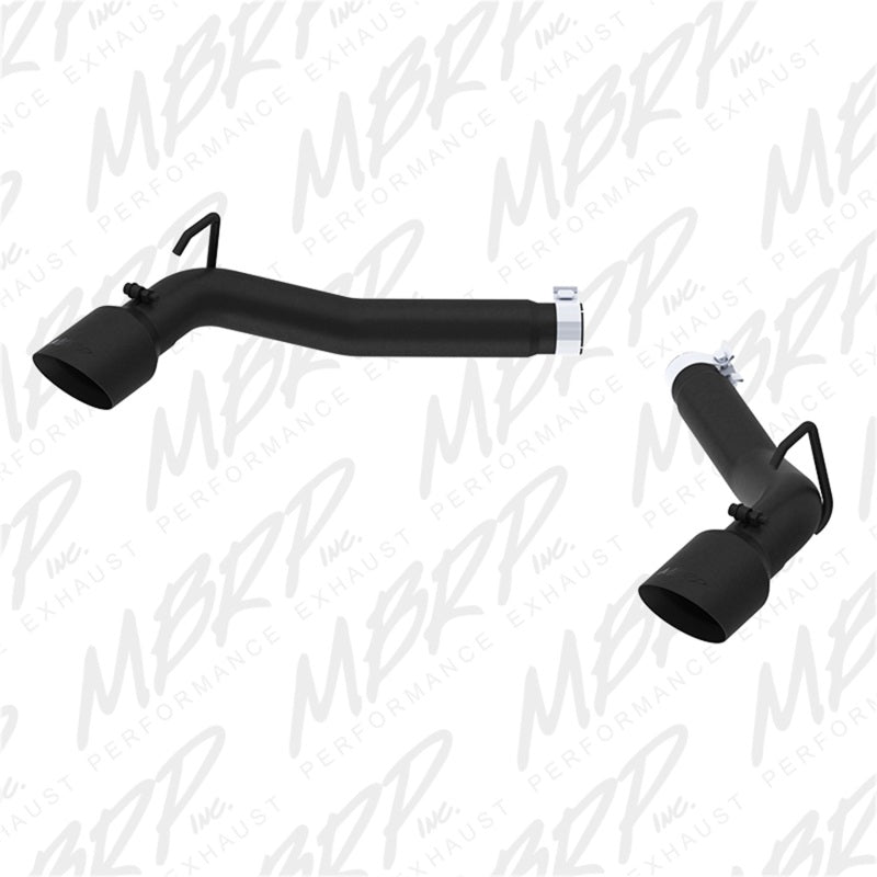 MBRP V8 6.2L 3in Black Coated Axle Back Muffler Delete For 10-15 Chevrolet Camaro - S7019BLK