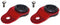 Torque Solution Radiator Mount Combo with Inserts (RED) : Mitsubishi Evolution 7/8/9