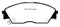 EBC 90-92 Honda Civic CRX 1.6 Si Yellowstuff Front Brake Pads