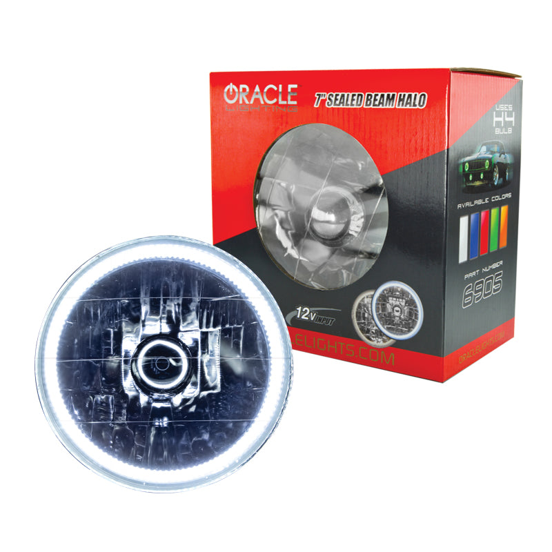 ORACLE Lighting Pre-Installed Lights 7 " H6024/PAR56 White Sealed Beam Halo 6905-001