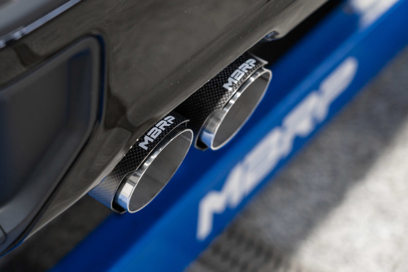 MBRP 3" Cat-Back, 19-21 Chevrolet Silverado 1500 5.3L w/ 2.5in OD Carbon Fiber Tips, T304 S50043CF