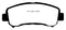 EBC 14+ Nissan Juke 1.6 Turbo Nismo RS Yellowstuff Front Brake Pads